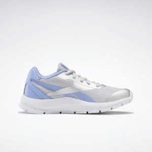 Reebok Rush Runner 2.0 Laufschuhe Kinder - Silber Metal/Blumen Blau/Weiß - DE 401-HWZ